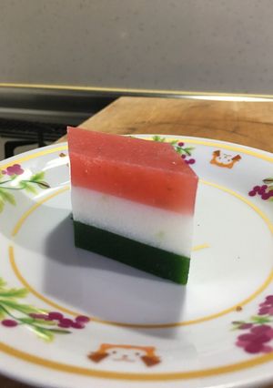 苺とほうれん草の雛まつりゼリー-レシピのメイン写真