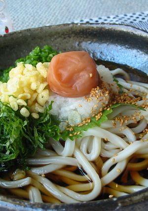 梅冷やしうどん＾＾-レシピのメイン写真