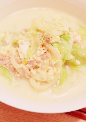 レタスとツナのホワイトうどん-レシピのメイン写真