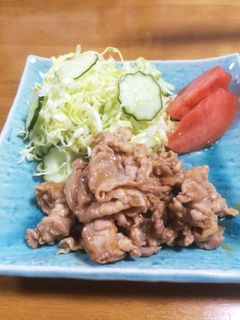 豚コマで♪豚の生姜焼き-レシピのメイン写真
