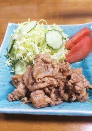 豚コマで♪豚の生姜焼き-レシピのメイン写真