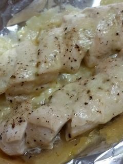 鶏ささみのチーズホイル焼き-レシピのメイン写真