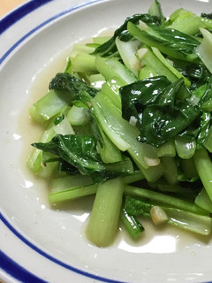 シンプルおいしい 小松菜のにんにく炒め-レシピのメイン写真