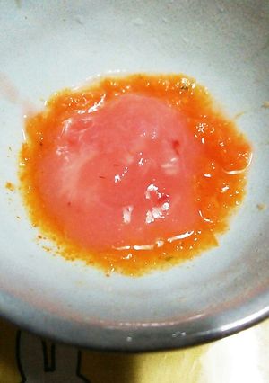 離乳食 ニンジンとイチゴのまぜまぜ-レシピのメイン写真