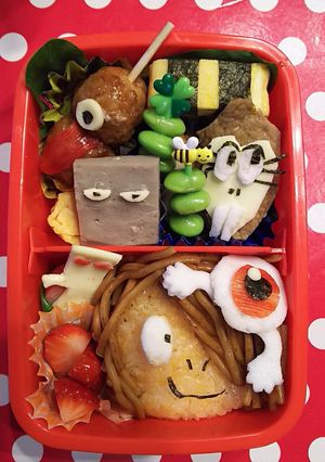 キャラ弁 ゲゲゲの鬼太郎と妖怪弁当-レシピのメイン写真
