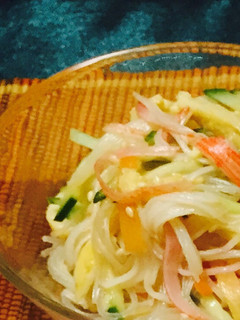 ゴマ油香る♪春雨サラダ-レシピのメイン写真