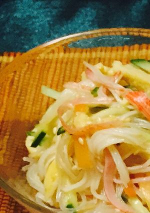 ゴマ油香る♪春雨サラダ-レシピのメイン写真