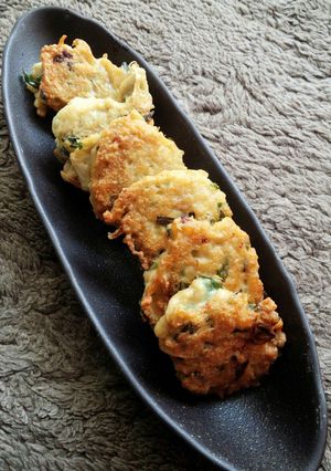 簡単！シャンタンでにらとごぼうの鶏つくね-レシピのメイン写真