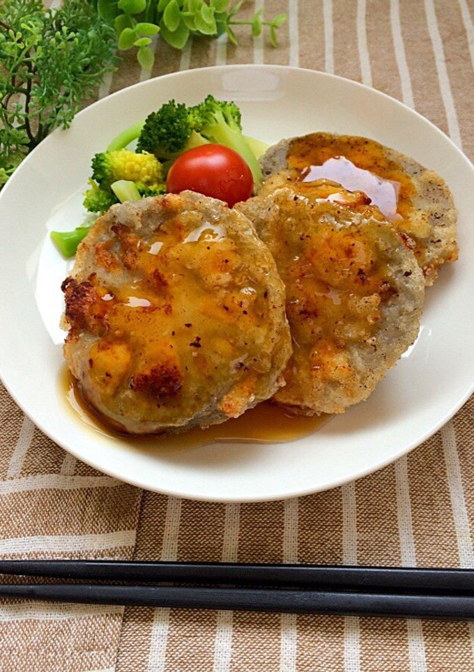 れんこんのはさみ揚げ-レシピのメイン写真