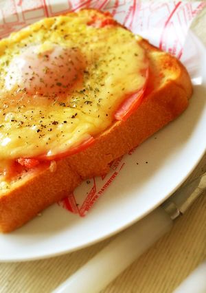 簡単！明太子ソースクロックマダム！-レシピのメイン写真