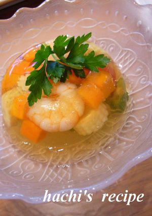 彩り野菜のゼリー寄せ-レシピのメイン写真