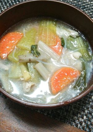 醤油糀しょうが入り春雨スープダイエット-レシピのメイン写真
