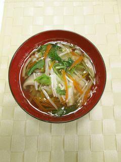 たっぷりキノコと野菜のお吸いもの-レシピのメイン写真