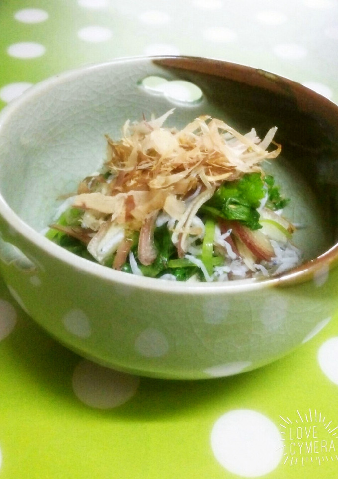 *三つ葉・しらす・茗荷の和え物*-レシピのメイン写真