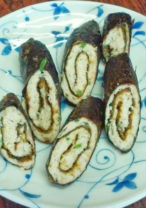 レンコン入り鶏ムネ海苔ロール-レシピのメイン写真