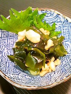 ワカメと天かす酢の物-レシピのメイン写真