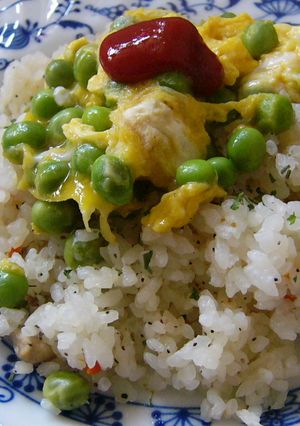 豆☆豆☆豆さらに上にも豆のピラフ-レシピのメイン写真