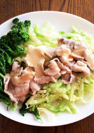 簡単！豚肉のしゃぶしゃぶサラダ-レシピのメイン写真