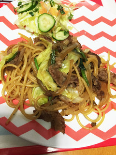 ♡牛肉とキャベツの和風パスタ♡-レシピのメイン写真