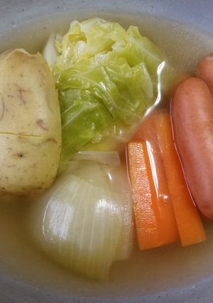 ゴロゴロ大きめ野菜の栄養満点ポトフ-レシピのメイン写真
