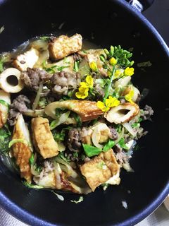 フライパンで作るすき焼き風煮込み♪-レシピのメイン写真