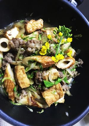 フライパンで作るすき焼き風煮込み♪-レシピのメイン写真