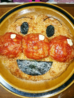 誕生日に☆アンパンマンチキンライス!-レシピのメイン写真