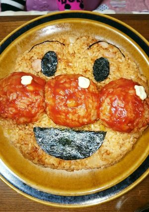 誕生日に☆アンパンマンチキンライス！-レシピのメイン写真