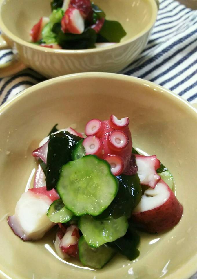お家で簡単♡タコときゅうりの酢の物！ by SoMiNemama 【クックパッド】 簡単おいしいみんなのレシピが392万品