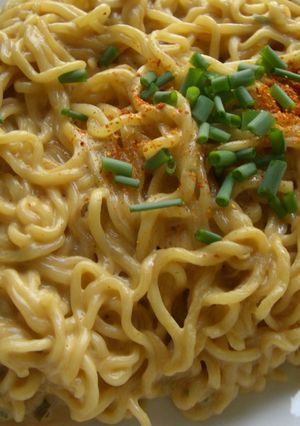 簡単ランチ♪みそ(ラーメン)カルボナーラ-レシピのメイン写真