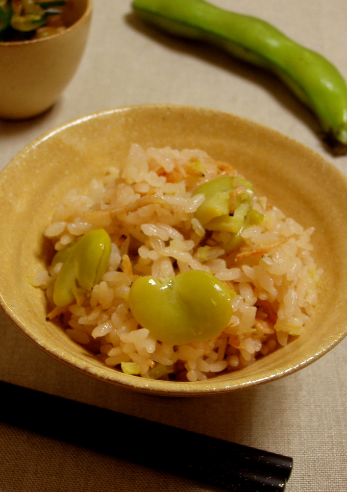 そらまめと桜えびの炊き込みご飯-レシピのメイン写真