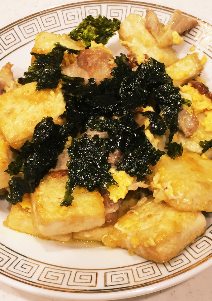 豆腐と豚肉揚げの卵和え-レシピのメイン写真