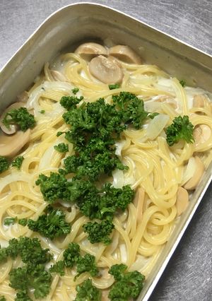 大メスティンでゴルゴンゾーラソースパスタ-レシピのメイン写真