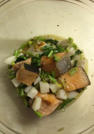 フライパンで！鮭と蕪のハーブマリネ-レシピのメイン写真