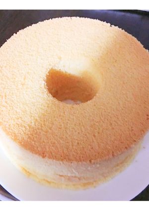自己流☆ふわふわシフォンケーキ-レシピのメイン写真
