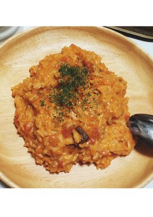 トマトクリームリゾット-レシピのメイン写真