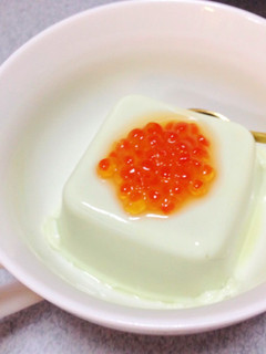 枝豆豆腐にいくらを乗せた前菜♡-レシピのメイン写真