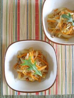 常備菜にも。大根と玉ねぎとツナの簡単炒め-レシピのメイン写真