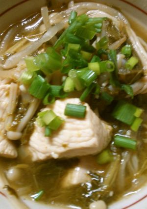 かき菜と鶏むね肉もやしの簡単♪中華煮-レシピのメイン写真