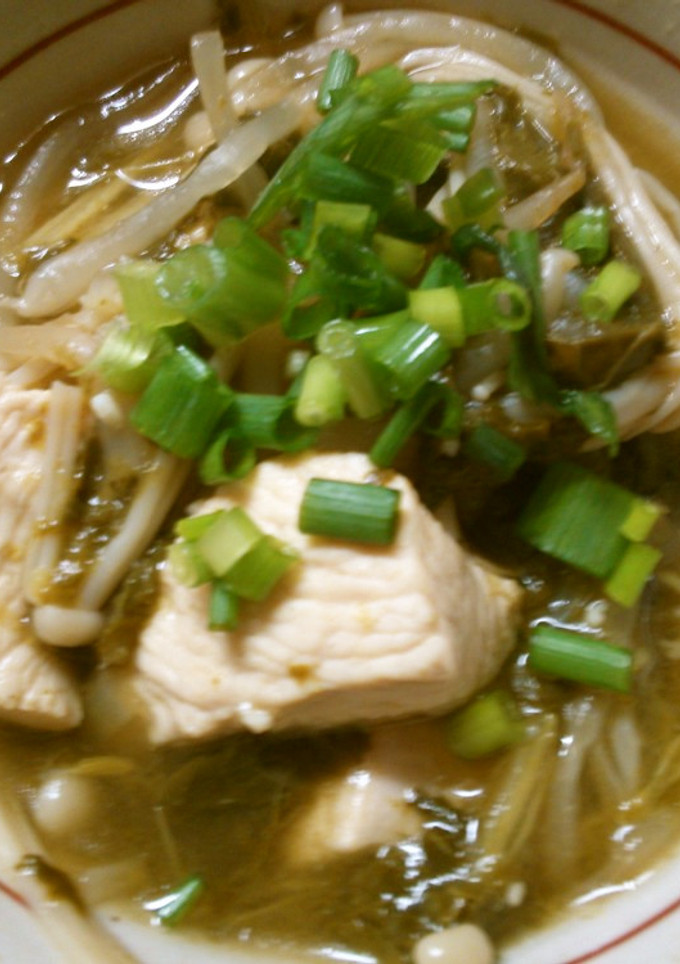 かき菜と鶏むね肉もやしの簡単♪中華煮-レシピのメイン写真
