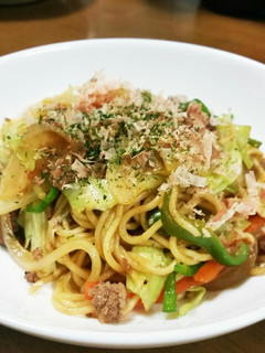 大人気!ひき肉焼そば(^o^)v-レシピのメイン写真