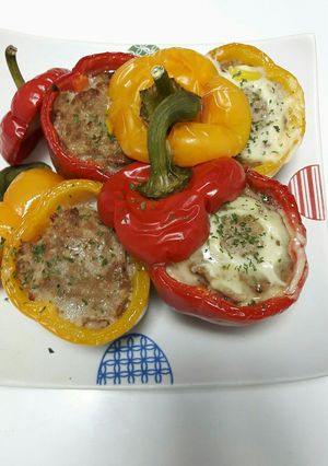 パプリカの肉詰め-レシピのメイン写真