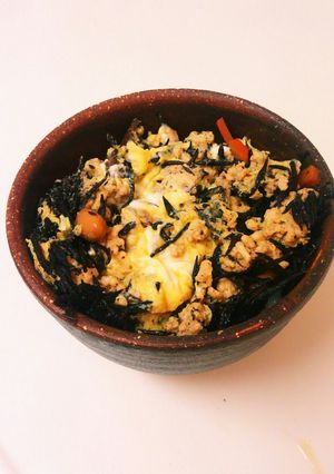 リメイク☆ひじき煮の簡単親子丼-レシピのメイン写真