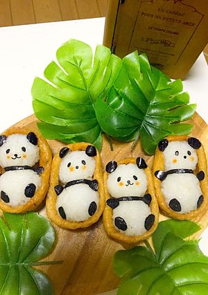簡単！大好評につき可愛いお稲荷パンダ2☆-レシピのメイン写真