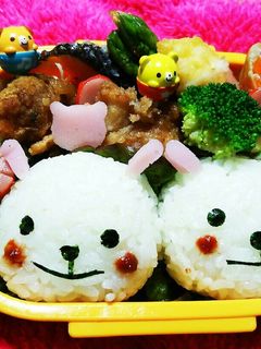 うさぎのおにぎりお弁当-レシピのメイン写真