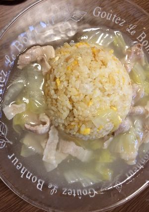 簡単激ウマ★白菜と豚肉の餡かけチャーハン-レシピのメイン写真
