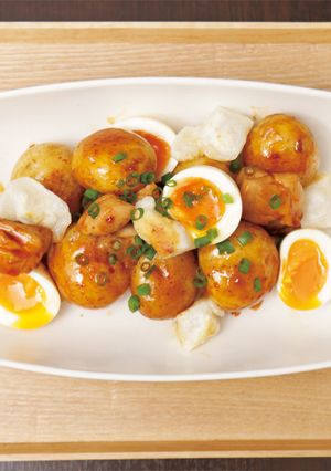 新じゃがと鶏肉のピリ辛餅-レシピのメイン写真