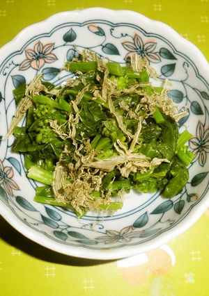 菜の花ととろろこぶ-レシピのメイン写真