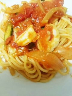 海老とアスパラのトマトクリームパスタ-レシピのメイン写真