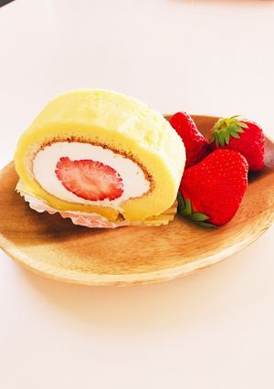 巻くだけ簡単ロールケーキ-レシピのメイン写真